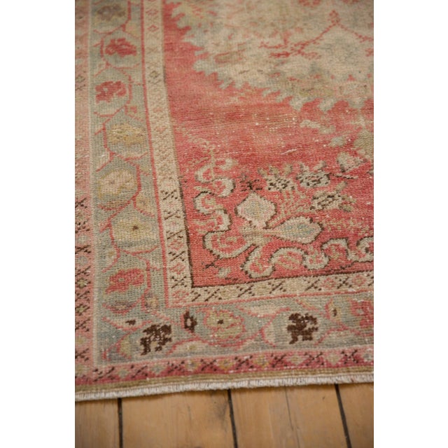 Vintage Distressed Oushak Rug - 3'2" x 5'8" For Sale In New York - Image 6 of 9
