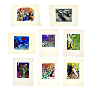 Marc Chagall Folio of Eight Collotype Prints