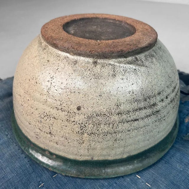 Wabi-Sabi Aesthetic Organic Ceramic Bowl, Japan, 1930s For Sale - Image 13 of 14