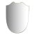 Italian Brass Shield Shape Wall Mirror No. 08, 1970s For Sale