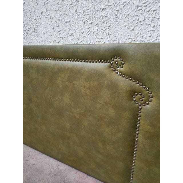 Mid-Century Leather Headboard, Spain, 1970s For Sale - Image 12 of 18