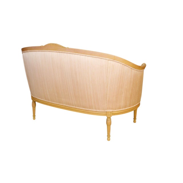 Yellow Louis XVI Style Canapé Corbeille Settee For Sale - Image 8 of 10