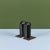 Pair of bronze and brass art deco machine age bookends by Walter von Nessen for Chase, c.1930s, USA. The pair of bookends...