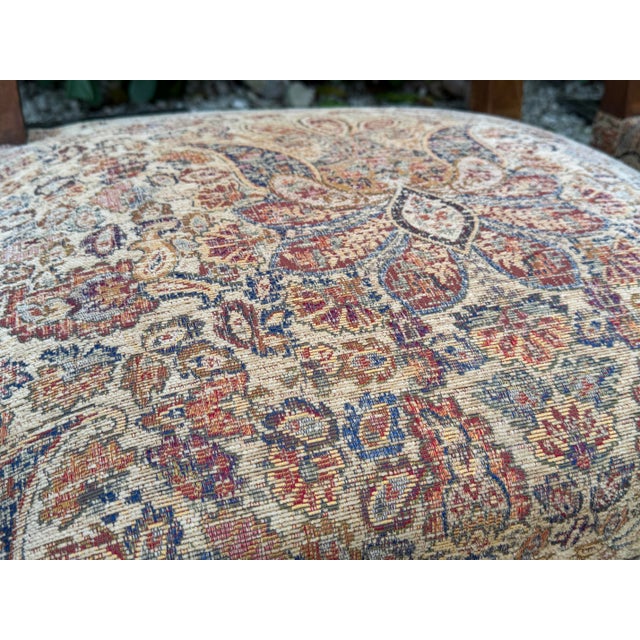 Vintage Baroque-Style Carved Armchairs With Scrolled Arms, Pair For Sale - Image 11 of 12