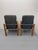 Vintage Danish Modern High-Back Lounge Chairs, Pair, C. 1970s For Sale In Miami - Image 6 of 13