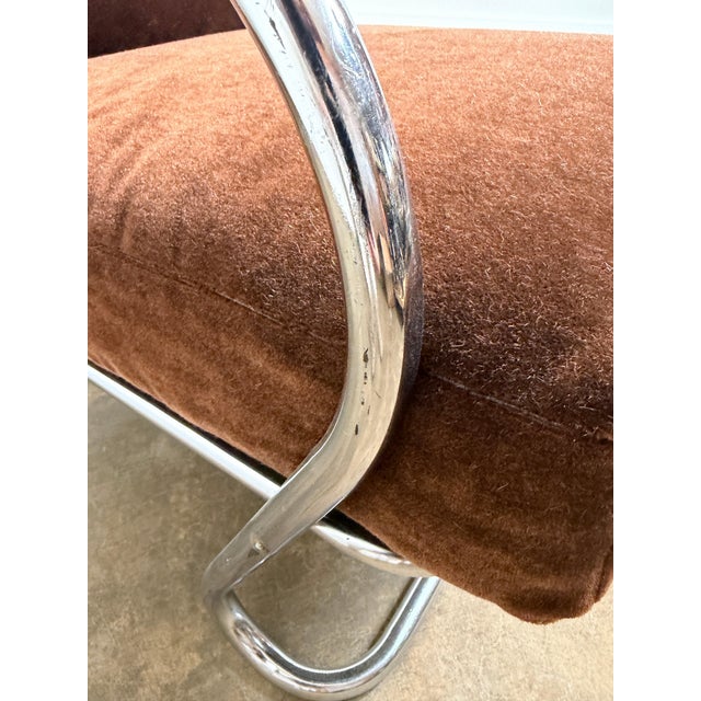 Mid 20th Century Kem Weber Tubular Chrome Lounge Chair for Lloyd Manufacturing For Sale - Image 17 of 17