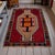 Rustic Authentic Kars Kilim Rug, Red and Earth Tone Turkish Rug, Small Living Room Kilim, Rare Personal Village Weave, 1970s Anatolian Rug 4x5 Ft Approx For Sale - Image 3 of 16