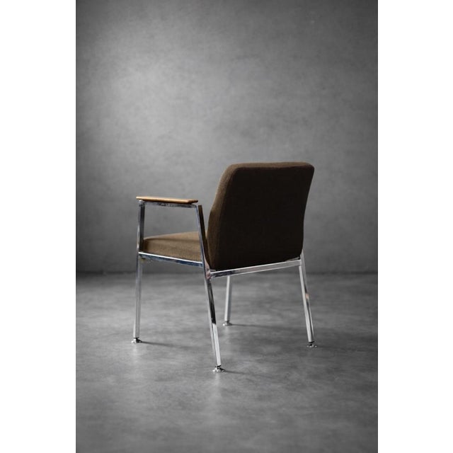 Mid-Century Modern German Brown Conference Chair from Drabert, 1970s For Sale - Image 9 of 18