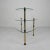 Metal Kidney Shaped Etagere with Three Glass Plates, 1950s For Sale - Image 7 of 13