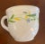 Vintage Middle Eastern Milk Glass Floral Cups & Saucers, 10 Piece Set For Sale In Raleigh - Image 6 of 9