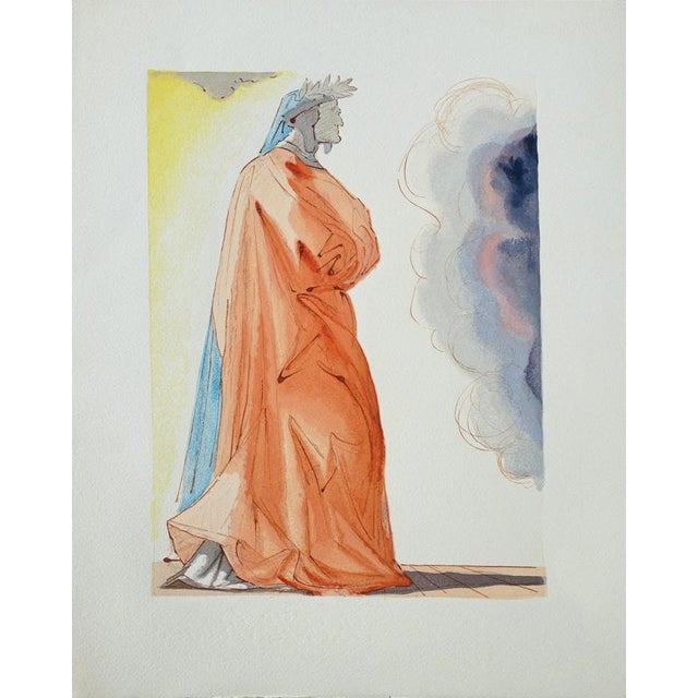 Salvador Dali, Dante at the Entrance to Paradise, Woodcut For Sale - Image 6 of 6