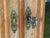 Metal Vintage Oak Display Cabinet with Stained Glass Doors by Henning Kjærnulf, 1960s For Sale - Image 7 of 14