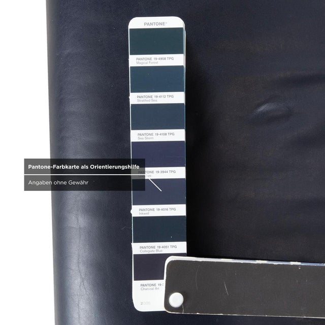 1600 2-Seater Sofa in Dark Blue Leather from Rolf Benz For Sale - Image 11 of 16