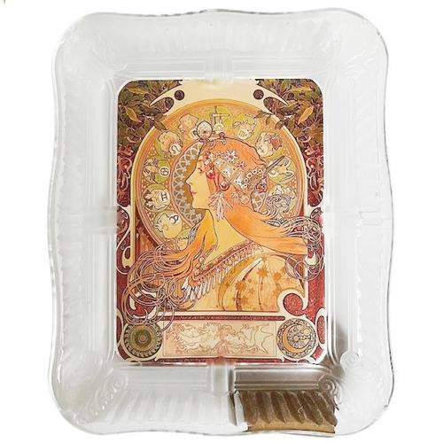 Vintage Art Nouveau Glass Picture Frame in Crystal, 1980s For Sale - Image 4 of 9