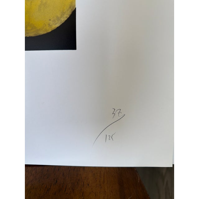 Contemporary 1992 Donald Sultan Signed Limited Edition Screenprint (32/125) – “Five Lemons, a Pear and Egg," For Sale - Image 3 of 7