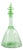 Vintage European Green Art Glass Decanter, 1930s For Sale