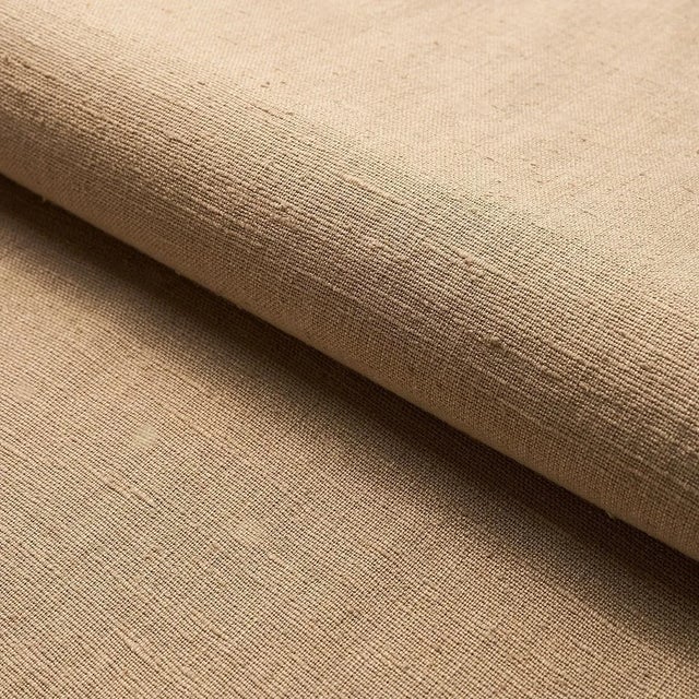 Sample - Schumacher Marco Performance Linen Fabric in Oat For Sale