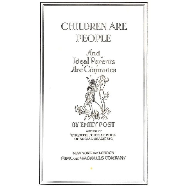 POST, Emily Inscribed to Grace Scott with love from Emily Post Jan 14 1946 [383] pp. Funk and Wagnalls 1944 Third Printing...