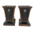 These vintage Castilian Imports Regency Tole Cachepot planters feature a stunning animal print pattern with peacocks,...