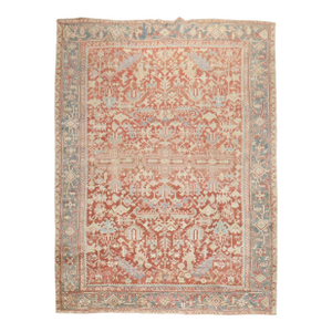 Antique Zabihi Collection Persian Heriz Room Size Rug