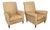 Vintage Mid Century Italian Raffia Armchairs- A Pair For Sale