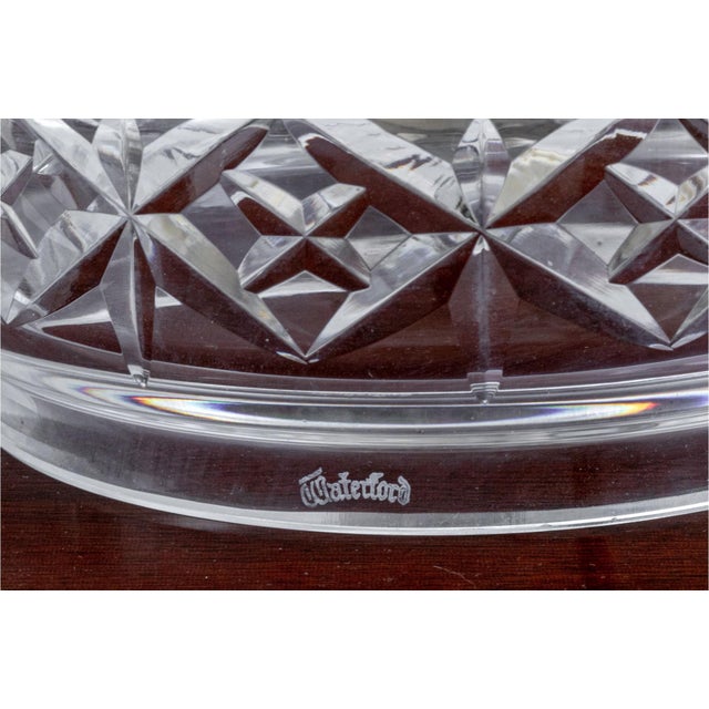 Metal Vintage Waterford Crystal Electric Hurricane Table Lamp For Sale - Image 7 of 8