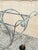 Blue Antique Salterini Mt Vernon Wrought Iron Art Nouveau Patio Serving Bar Tea Cart For Sale - Image 8 of 12