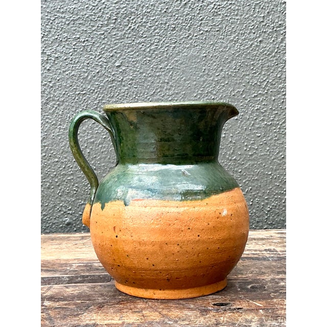 Ceramic Vintage Original Studio Pottery Pitcher For Sale - Image 7 of 12