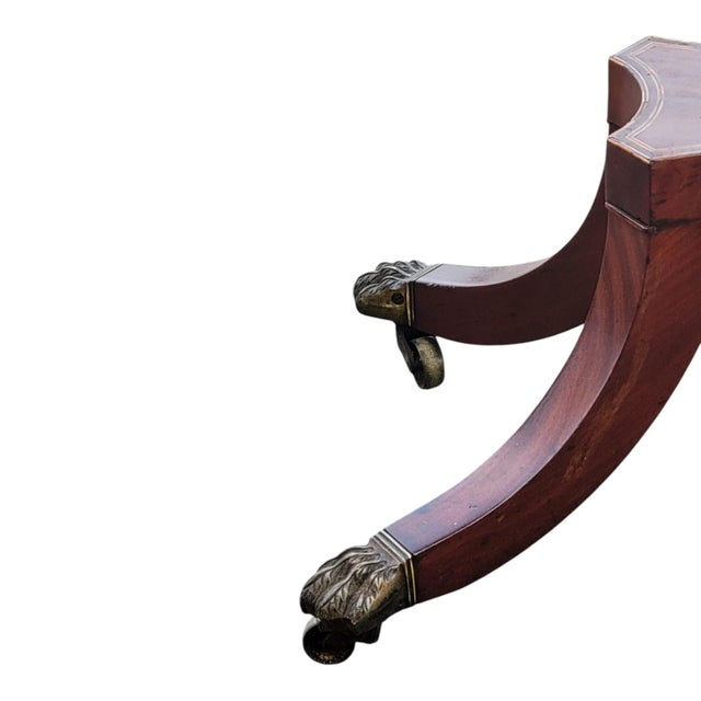 19th C English Regency Mahogany Inlaid Jewelry Display Work Table For Sale - Image 17 of 18