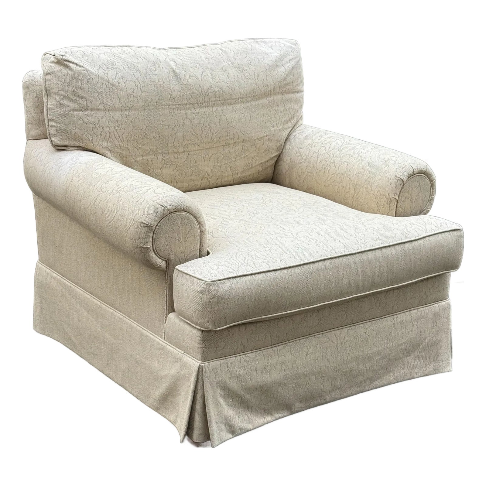 Late 20th Century Hickory Chair “Sovereign Collection” Upholstered Club ...