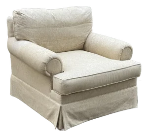 Late 20th Century Hickory Chair “Sovereign Collection” Upholstered Club Chair