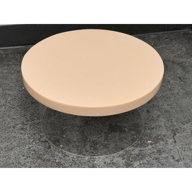 Jonathan Adler Kit Blush Acrylic Dot Low Table For Sale - Image 11 of 12