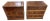 Pair of Vintage (1983) Bespoke Hong Kong Rosewood Chinese Apothecary Storage Chests / Nightstands For Sale