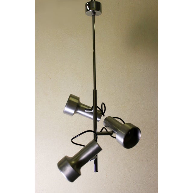 Ceiling Light with 3 Aluminum Spots, 1960s For Sale - Image 9 of 10