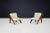 This beautiful pair of lounge chairs, crafted from pinewood and re-upholstered in soft teddy fabric, exemplifies Italy's...