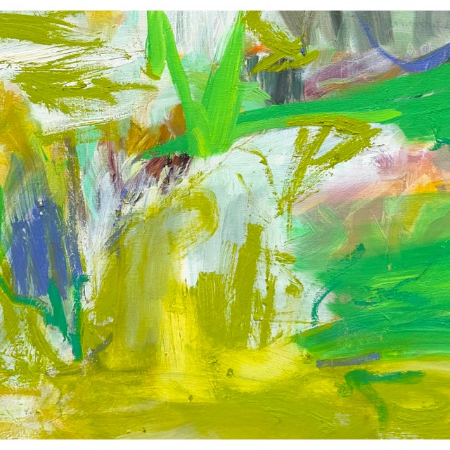 Abstract "Renewal" by Trixie Pitts Abstract Oil Painting on Linen Canvas For Sale - Image 3 of 12