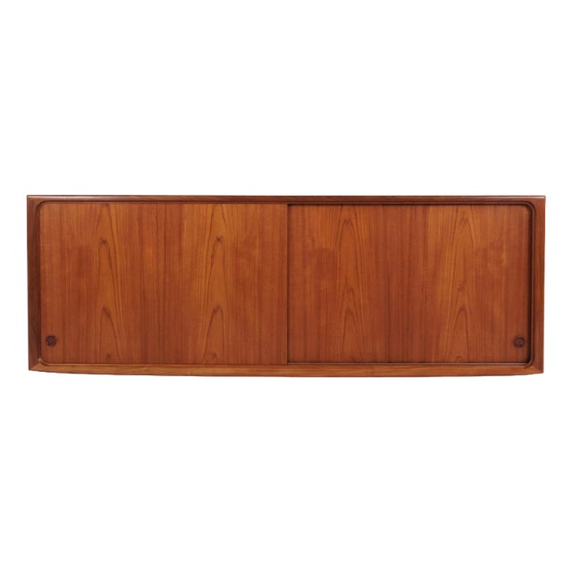 Teak Sideboard with Sliding Doors by Edmund Jørgensen, 1960s For Sale