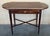 Brown Late 19th Century Italian Classic Walnut Marquetry Desk Writing Table With Two Leafs For Sale - Image 8 of 12