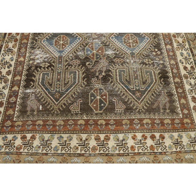 Antique Persian Malayer Rug - 05'03 X 09'08 For Sale - Image 4 of 9