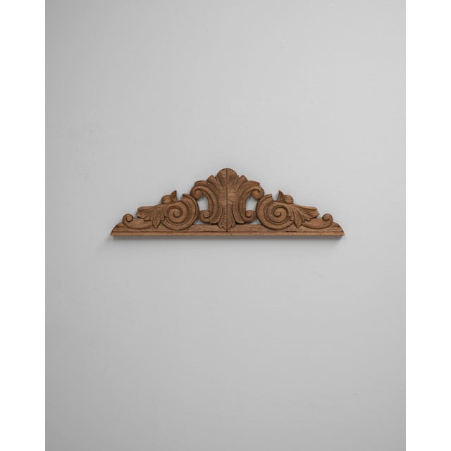 19th Century French Handcrafted Wooden Ornament Fragment For Sale - Image 9 of 18