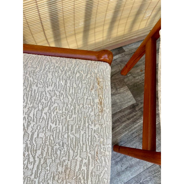 Mid-Century Danish Modern Dining Chairs by j.l. Moller-Hojbjerg, Denmark. Set of Six For Sale - Image 10 of 12