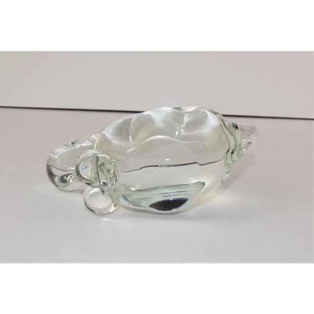 Vintage Signed Licio Zanetti Murano Glass Rabbit Figurine For Sale - Image 4 of 8
