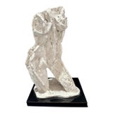Larry Mohr Plaster Heavy Textured Female Torso Sculpture Signed From Artist Estate For Sale