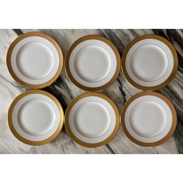 White Waterford Kells Salad Plates -Sets of 6 For Sale - Image 8 of 18