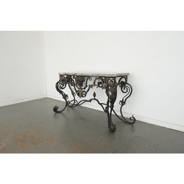 Maitland - Smith Vintage Neoclassical Console Table Attributed to Maitland-Smith For Sale - Image 4 of 14