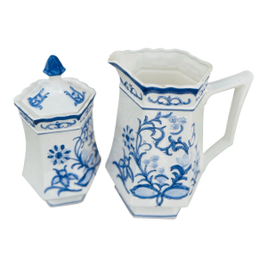 Blue and White Ceramic Kitchen Set