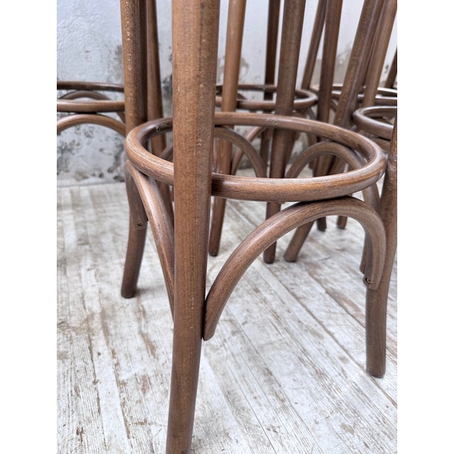 Baumann Bistro Bar Stools, 1980s, Set of 8 For Sale - Image 12 of 18