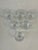 Contemporary Mid 20th Century Heavy Crystal Embellished Frosted 3D Leaf Base Hiball Glasses- Set of 6 For Sale - Image 3 of 6