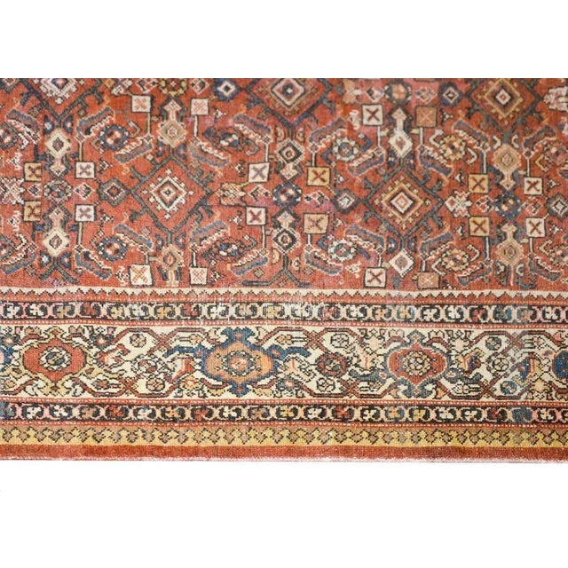Textile Early 20th Century Vintage Mahal Rug For Sale - Image 7 of 11