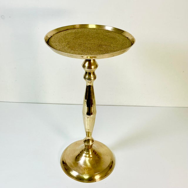 1970s Vintage Art Deco Hollywood Regency Boho Chic Brass Drinks Table. For Sale - Image 11 of 12